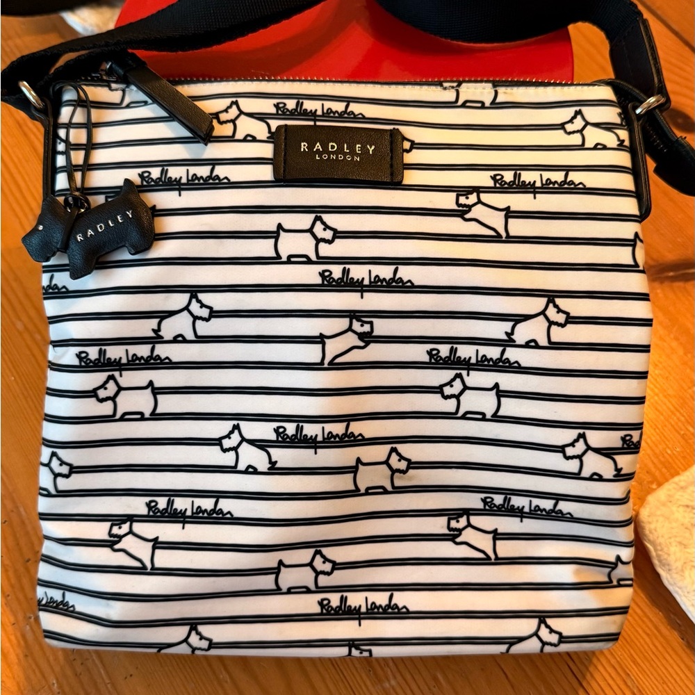 Radley London Striped Dog Print Bag